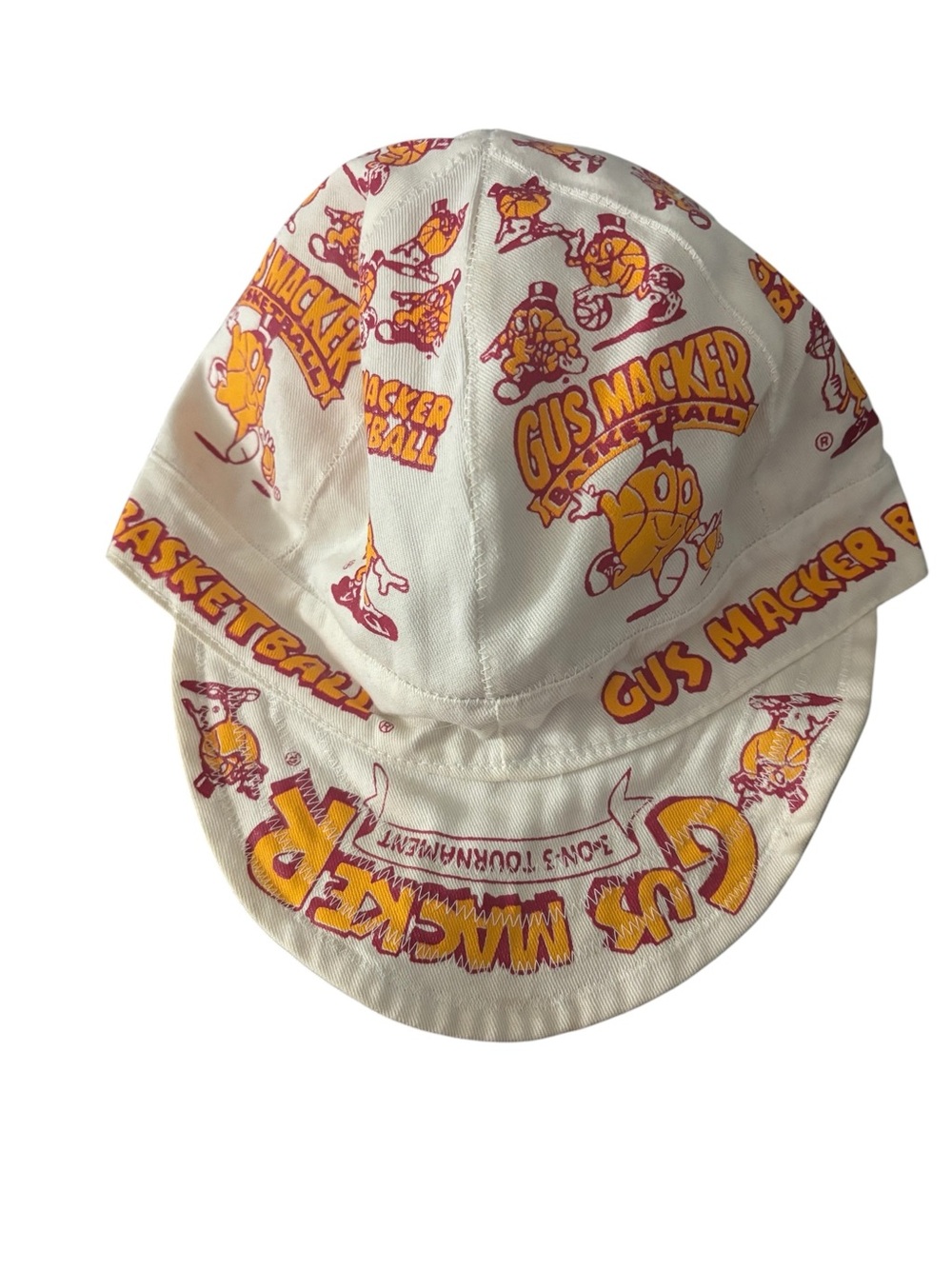 Gus Macker Vintage Hat Rick-ees Basketball Hat VTG Painters Hat Reversible